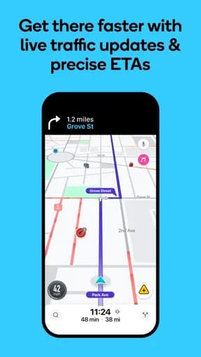 Waze Navigation & Live Traffic · Screenshots 1