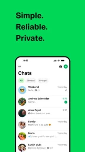 WhatsApp Messenger · Screenshots 1