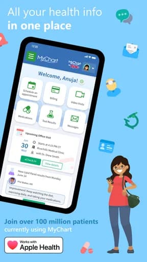 MyChart · Screenshots 1